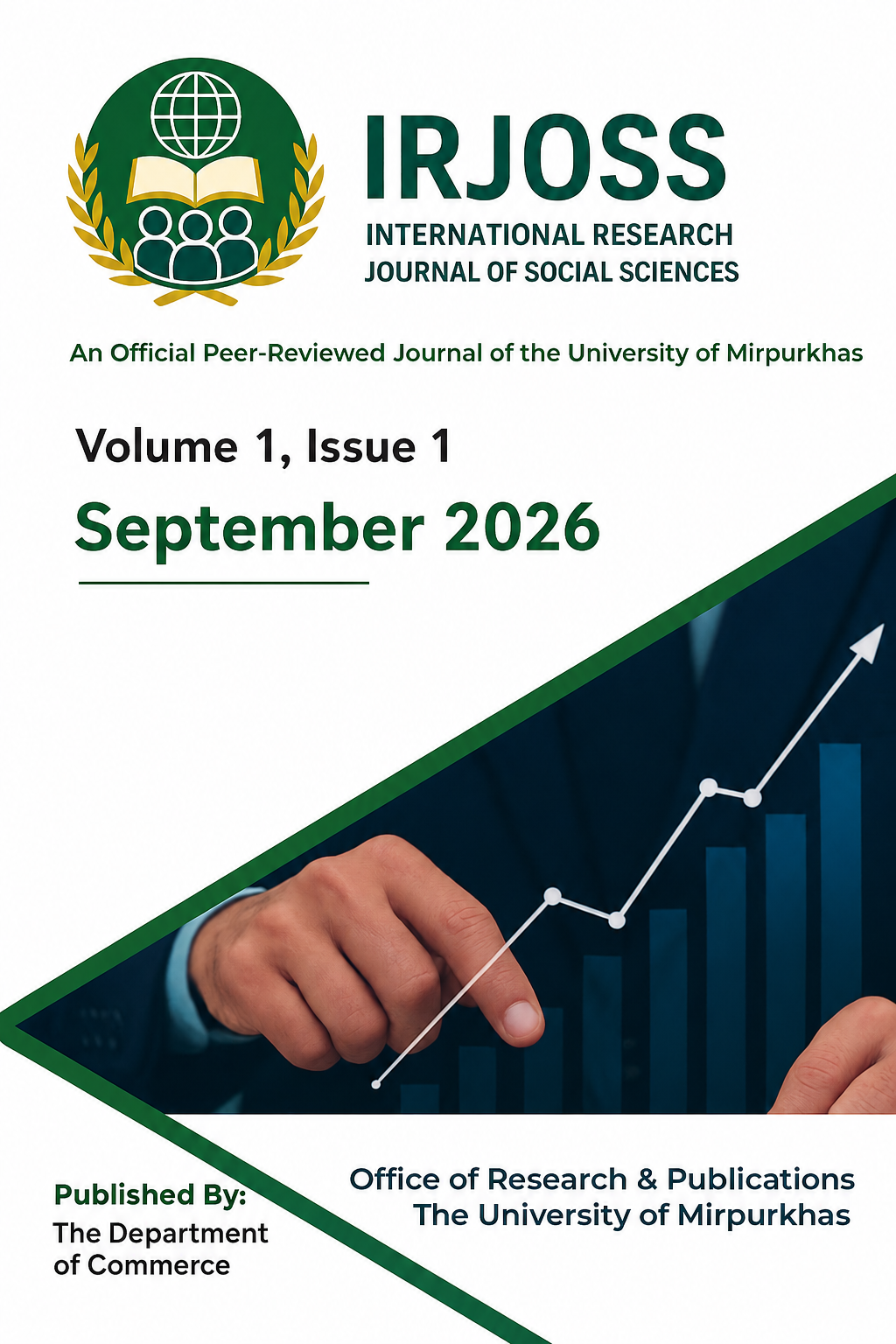 Cover page of the International Research Journal of Social Sciences (IRJOSS).